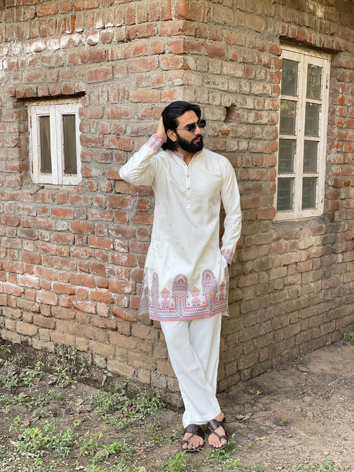 PALM MINARA JACQUARD DESIGNER KURTA