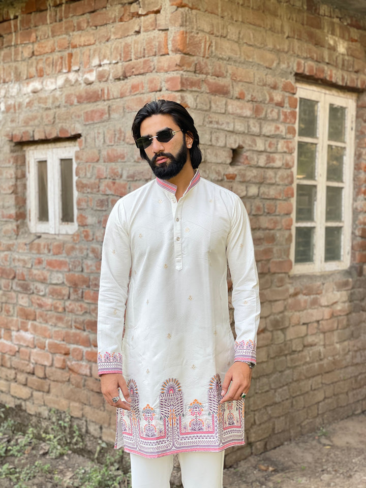 PALM MINARA JACQUARD DESIGNER KURTA