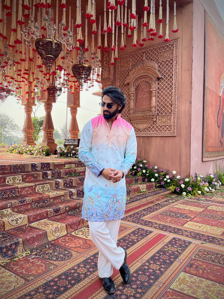 CARNIVAL THEMED EMROIDERED EXCLUSIVE KURTA