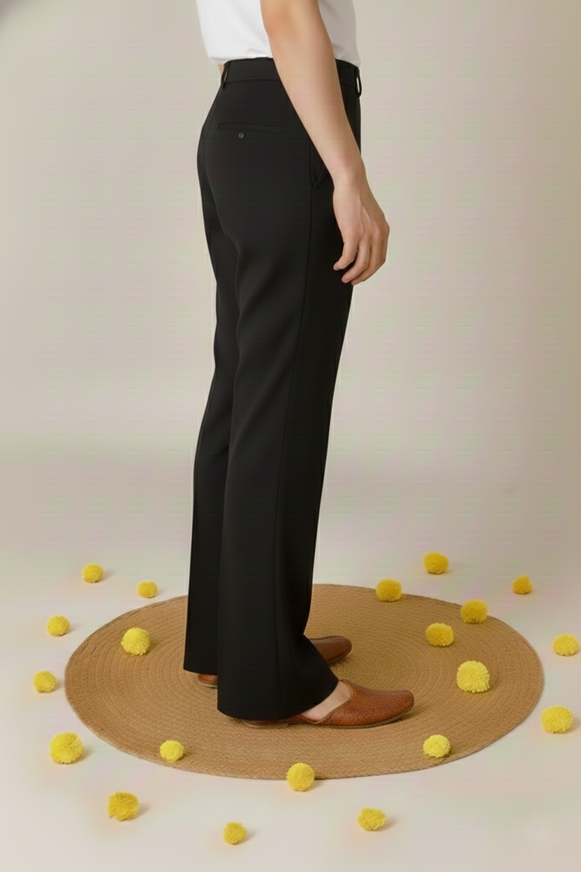 BLACK BELL BOTTOM PAJAMA FOR MEN