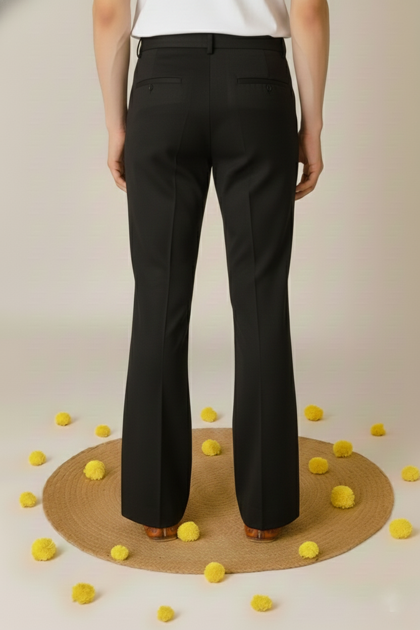 BLACK BELL BOTTOM PAJAMA FOR MEN