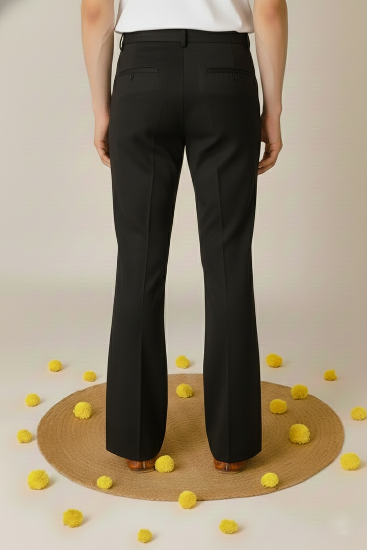 BLACK BELL BOTTOM PAJAMA FOR MEN